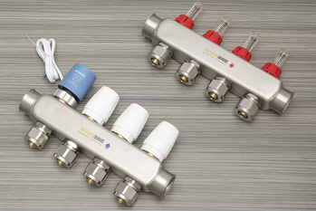 Stainless Steel & Brass Radiant Heat Valve Manifold