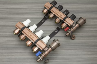 Stainless Steel & Brass Radiant Heat Valve Manifold